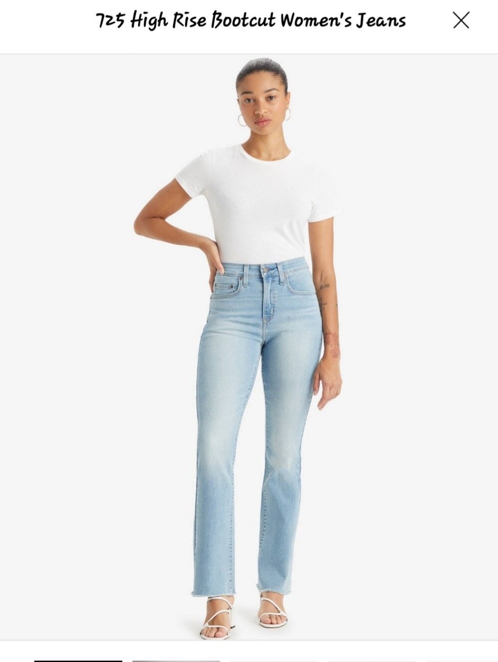 Levi's Light Blue 725 High Rise Bootcut Jeans Size W29 L30